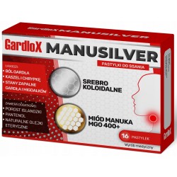 Gardlox Manusilver pastylki do ssania, 16 sztuk