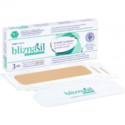Bliznasil Plastry na blizny cieliste 17 x 3,5 cm, 3 sztuki
