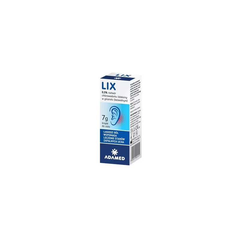 Lix krople do uszu 7 g 