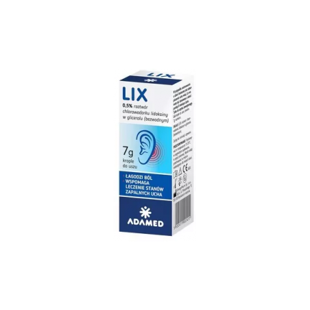  Lix krople do uszu 7 g 