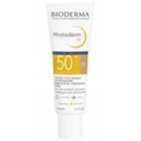  Bioderma Photoderm M SPF 50+ Krem do skóry z tendencją do przebarwień odcień ciemny, 40 ml 
