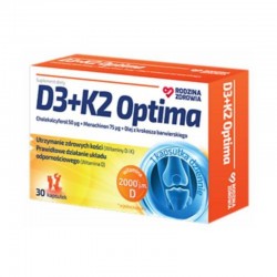 Rodzina Zdrowia D3 + K2 Optima, 30 kapsułek