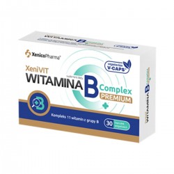 Xenivit Witamina B Complex Premium | Suplement diety | 30 kapsułek wegańskich