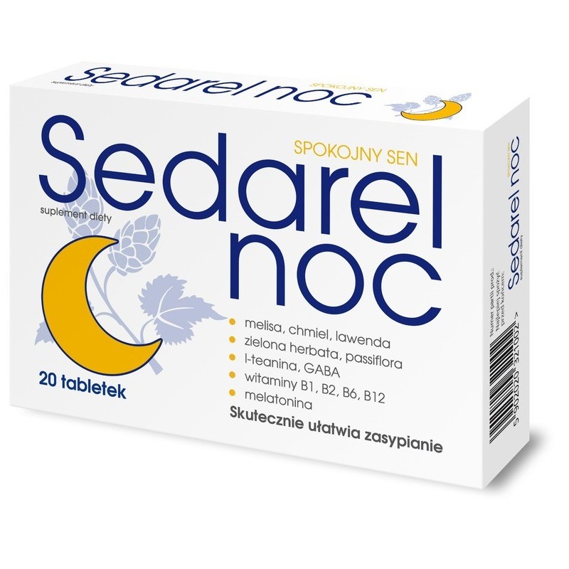 Sedarel Noc, 20 tabletek powlekanych 