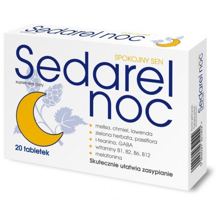 Sedarel Noc, 20 tabletek powlekanych
