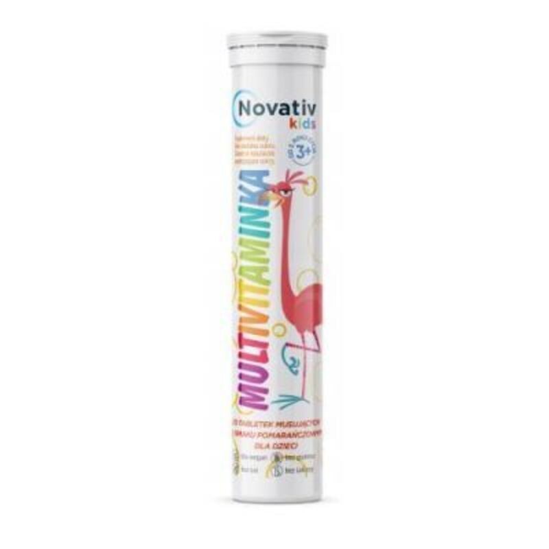 Novativ Kids Multivitaminka dla dzieci, 20 tabletek 