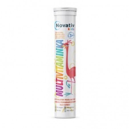 Novativ Kids Multivitaminka dla dzieci, 20 tabletek