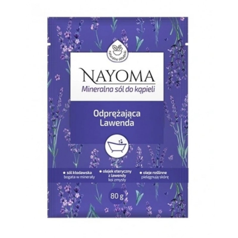NAYOMA,  Mineralna Sól do kąpieli, Odprężająca, 80 g 