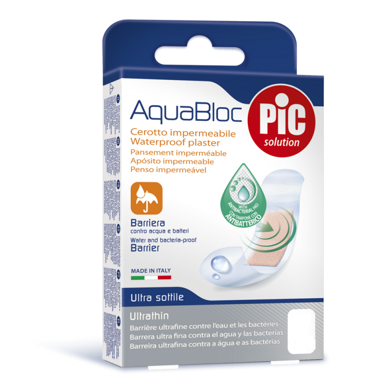 PIC AQUABLOC POOPERACYJNY PLASTER ANTYBAKTERYJNY | 5 sztuk 
