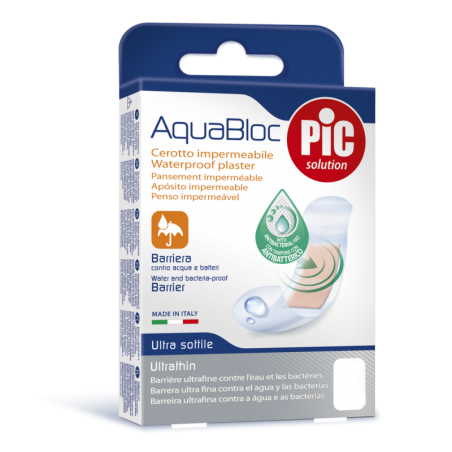 PIC AQUABLOC POOPERACYJNY PLASTER ANTYBAKTERYJNY | 5 sztuk