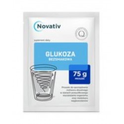 Novativ, Glukoza bezsmakowa proszek, 75 g