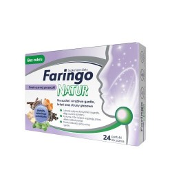 FaringoNatur | Czarna Porzeczka | 24 pastylki do ssania