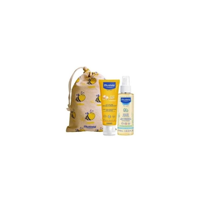 MUSTELA Zestaw Maluszek | Skóra sucha| Mleczko 40 ml + Olejek 100ml 