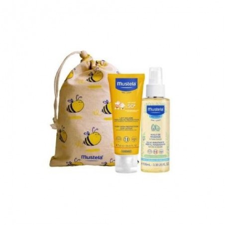 MUSTELA Zestaw Maluszek | Skóra sucha| Mleczko 40 ml + Olejek 100ml