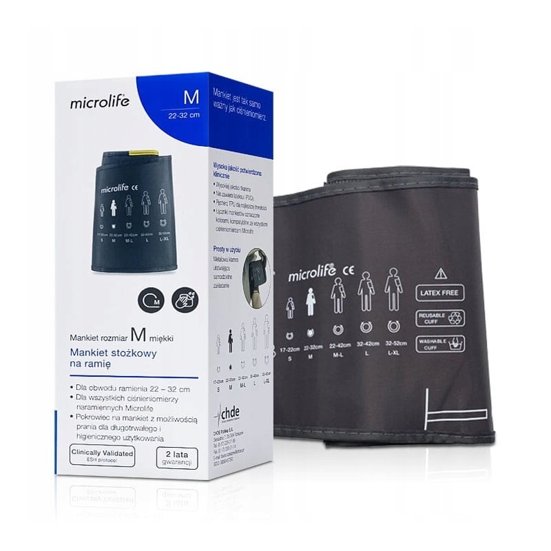 MICROLIFE Mankiet do ciśnieniomierzy M-L 22-32cm, Czarny 