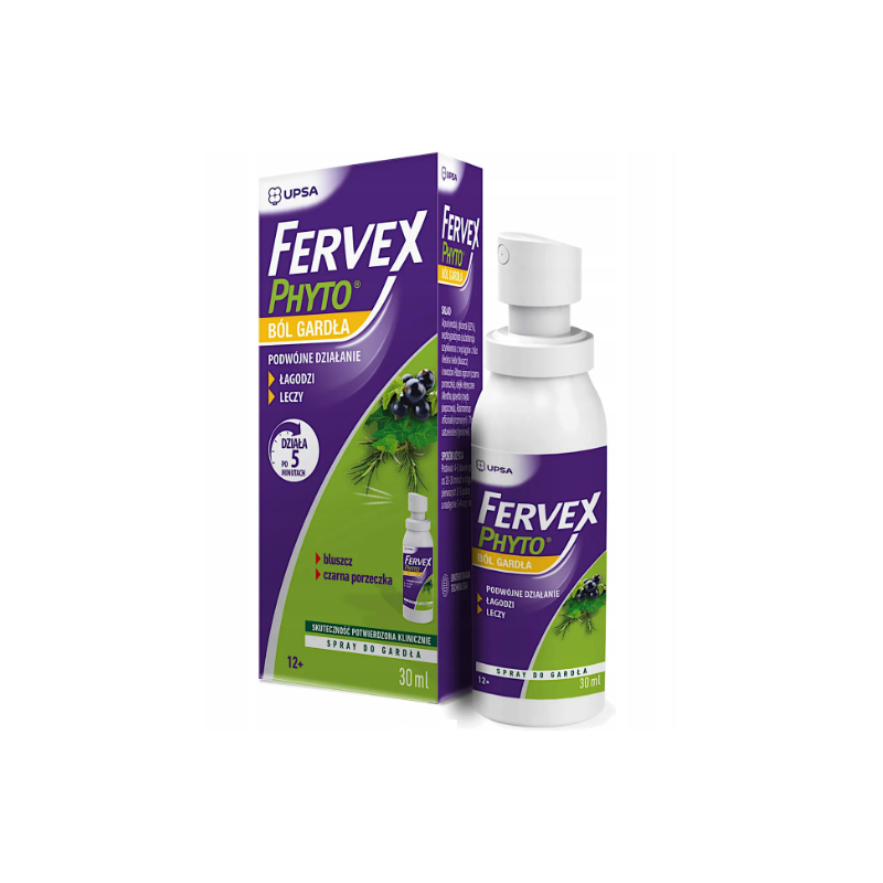 FERVEX PHYTO | Ból gardła | Spray do gardła | 30ml 