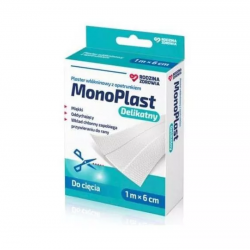 MonoPlast| Plaster włókninowy z opatrunkiem| Delikatny | 1m 6m