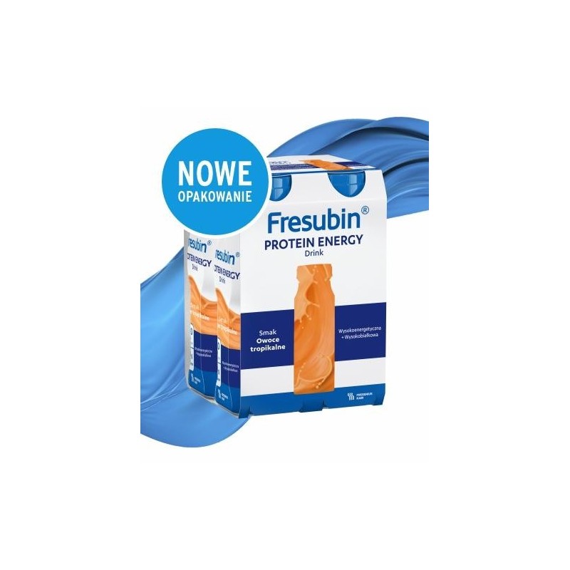 Fresubin Protein Energy DRINK, Smak owoce tropikalne, 4x 200ml 