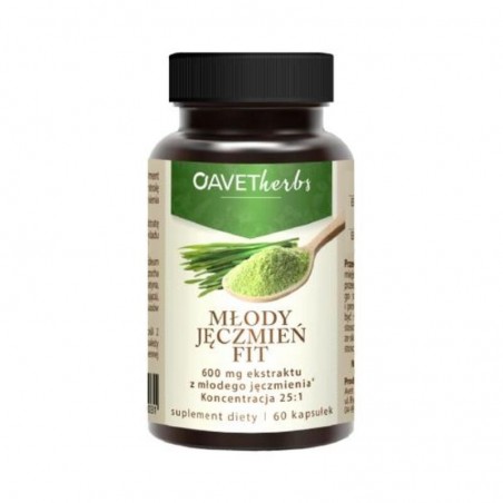 Avet Herbs | Młody Jęczmień Fit | 60 kapsułek