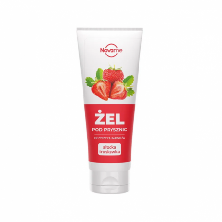 NOVAME Żel pod prysznic, Słodka Truskawka, 250ml
