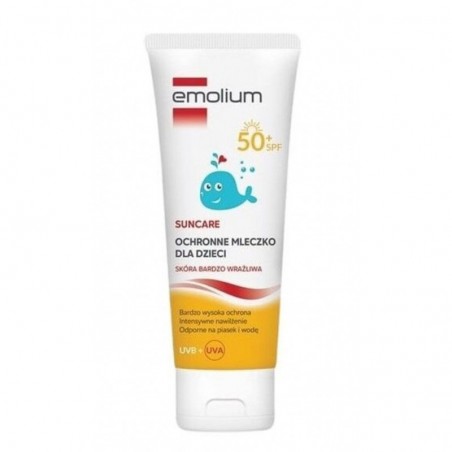 Emolium Suncare, Ochronne mleczko dla dzieci SPF50+, 125 ml