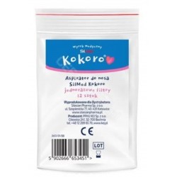KOKORO | ASPIRATOR DO NOSA SLIMED | JEDNORAZOWE FILTRY | 12 SZTUK