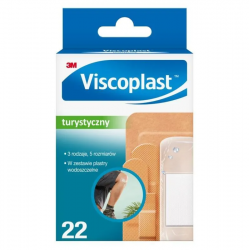 VISCOPLAST Turystyczny zestaw plastrów, 22 sztuki