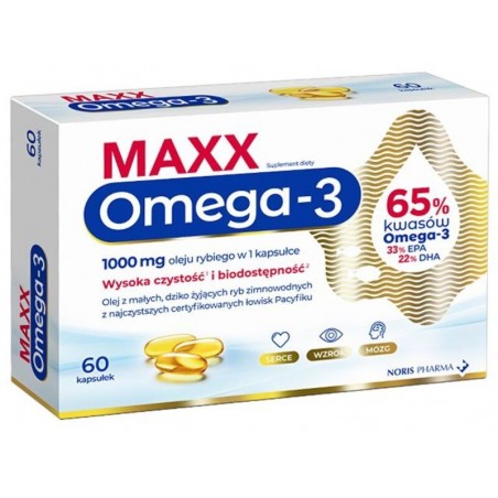 Maxx Omega 3, 60 kapsułek miękkich