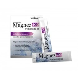 Magnez 400 z witaminą B6, 14 saszetek