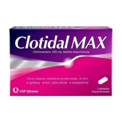 Clotidal MAX, 500 mg, 1 tabletka dopochwowa