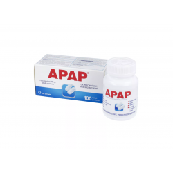 Apap 500 mg. 100 tabletek