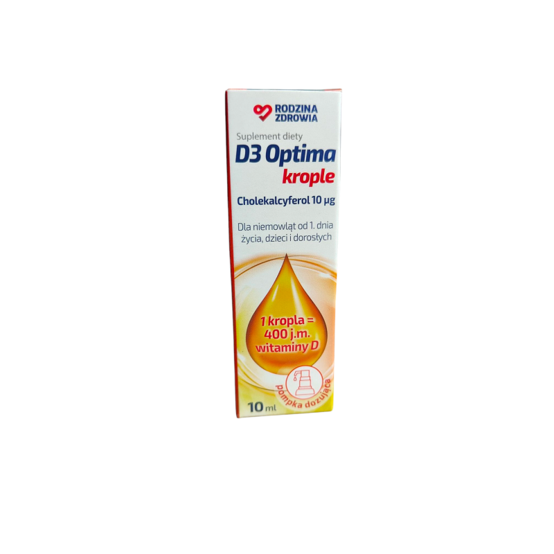 Rodzina Zdrowia D3 Optima Krople, 10 ml 