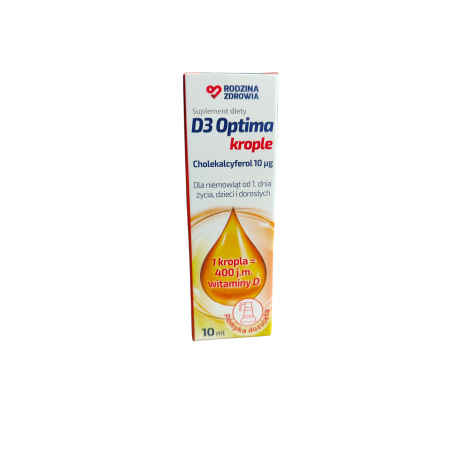 Rodzina Zdrowia D3 Optima Krople, 10 ml