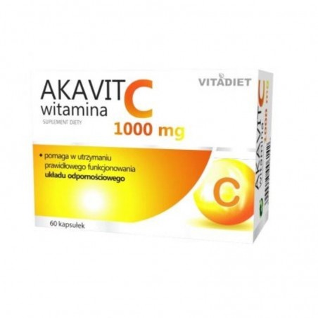  Akavit Witamina C 1000 mg, 60 kapsułek 