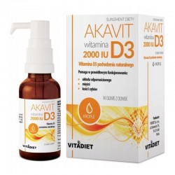 AKAVIT WITAMINA D3 2000 IU, KROPLE, 29,4 ml