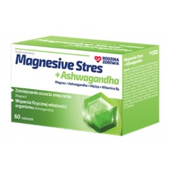 Rodzina Zdrowia Magnesive Stres + Ashwaganda, 60 tabletek
