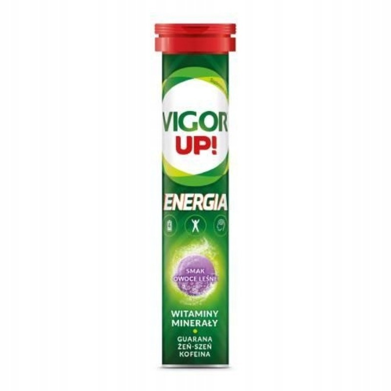 Vigor Up! Energia, smak owoce leśne, 20 tabletek musujących 