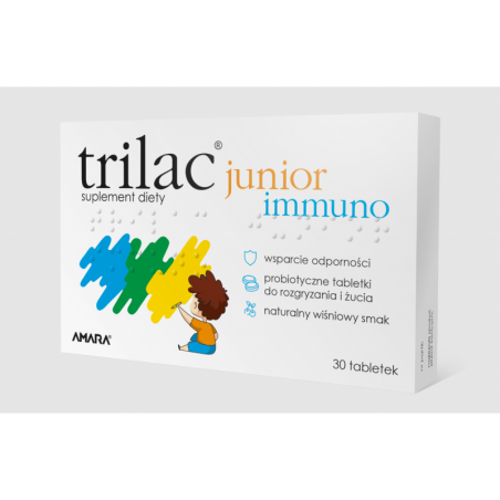 Trilac Junior Immuno | Suplement diety | 30 tabletek