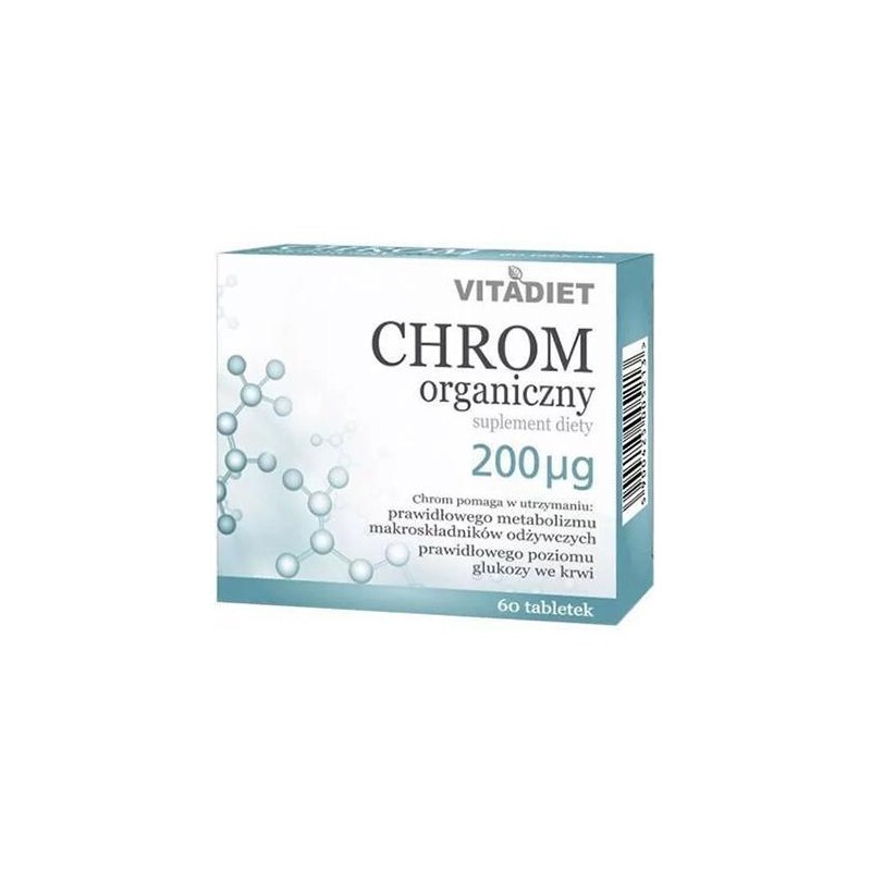 Chrom Organiczny 200 ug, 60 tabletek 