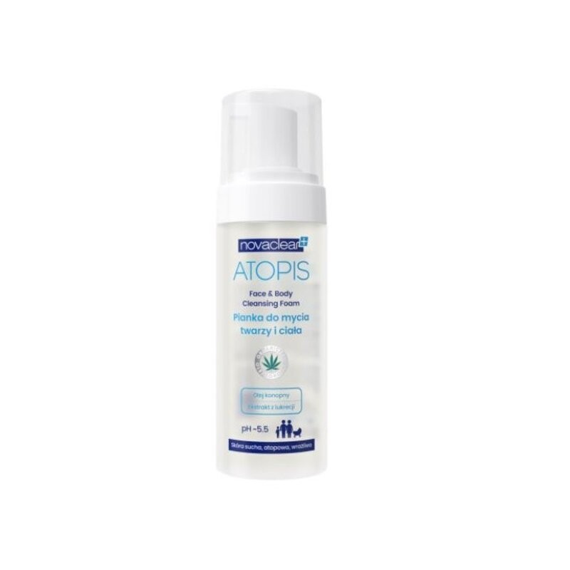 NOVACLEAR ATOPIS Pianka do mycia twarzy i ciała, 150ml 