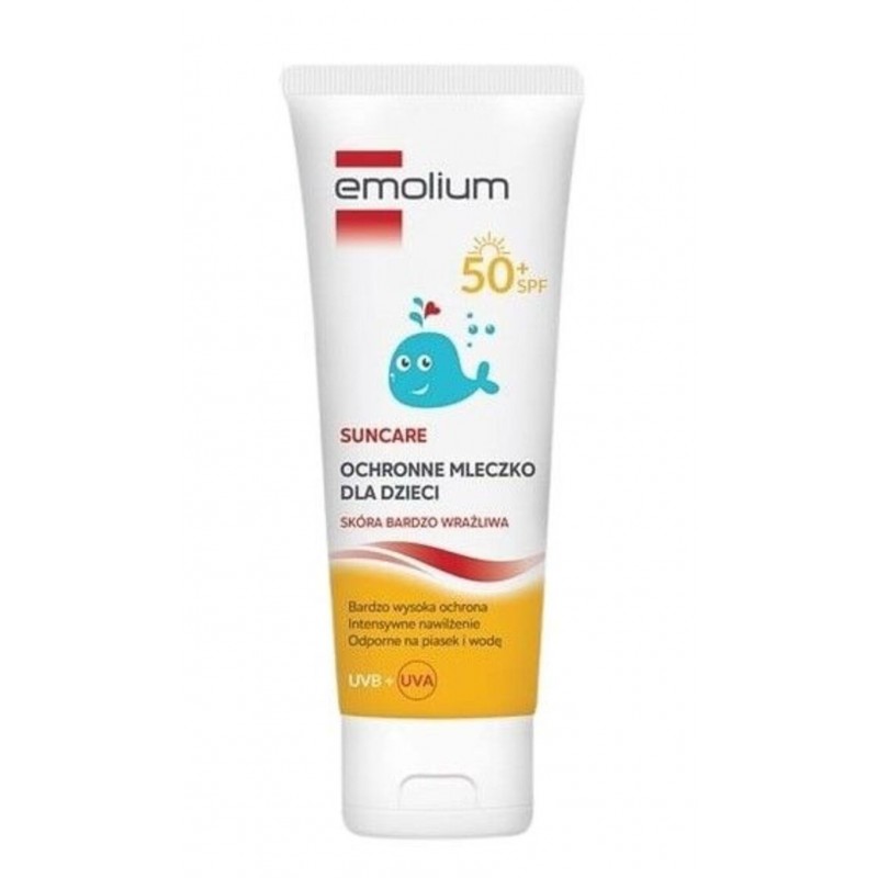 Emolium Suncare, Ochronne mleczko dla dzieci  SPF50+, 125 ml 