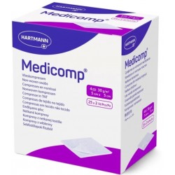 Kompres z włókniny Medicomp 5 x 5 cm, 50 sztuk