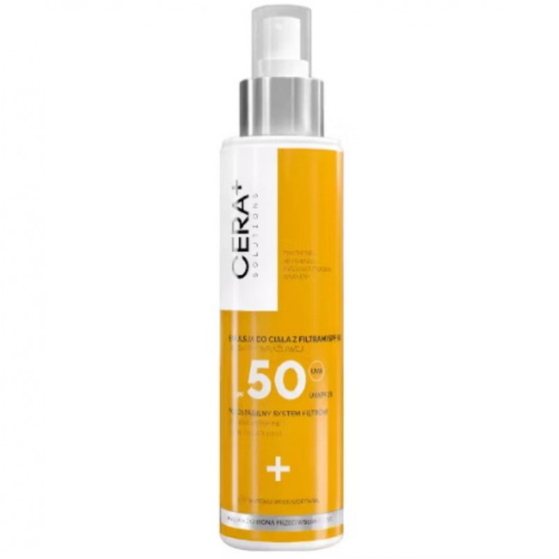 CERA+ Solutions Emulsja do ciała SPF 50 dla skóry wrażliwej 150 ml 