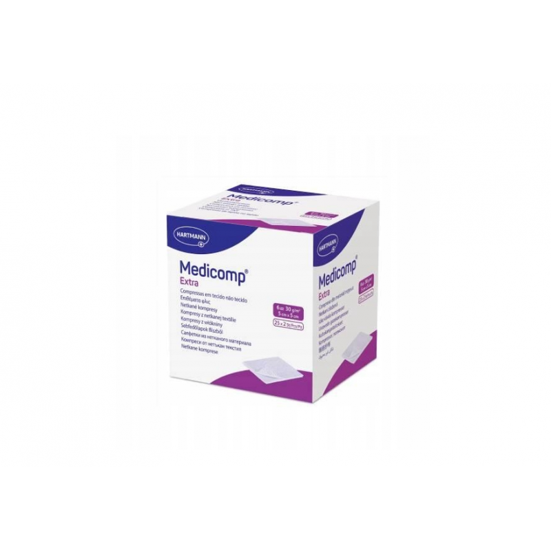 Kompresy Medicomp Extra jałowe 5x5cm, 50 szt. 
