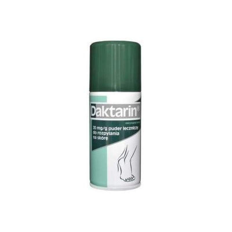 Daktarin puder leczniczy na skórę 20 mg/g, 100 g 