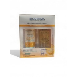 Bioderma Zestaw Ochronny | Spray - 200ml | Nawilżający olejek do kąpieli - 200ml