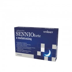 SENNIO forte z melatoniną | Suplement diety | 30 kapsułek