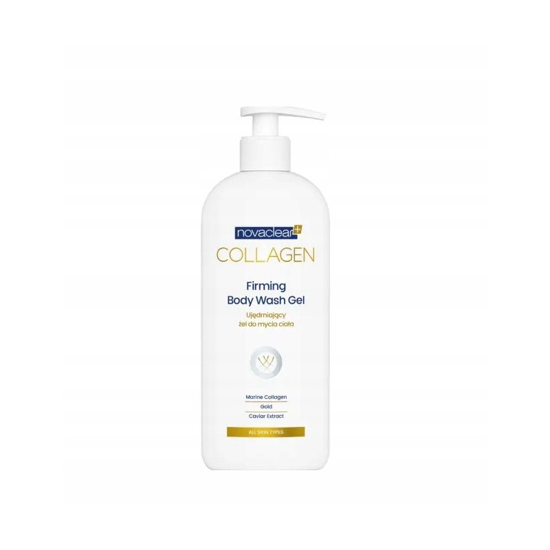 Novaclear Collagen | Ujędrniający żel do mycia ciała | 500 ml 