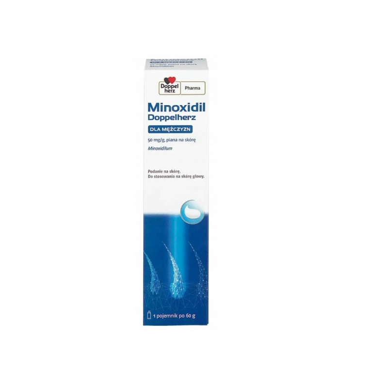 Minoxidil Doppelherz Dla Mężczyzn | 50mg/g piana na skórę | 60 g 