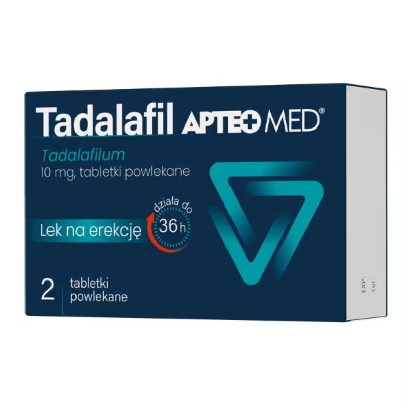 Tadalafil Apteo Med| 10mg | 2 tabletki powlekane 